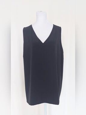 Eddie Bauer Departure V Neck Sleeveless Tank Top Black 2XXL NWT UPF 50+